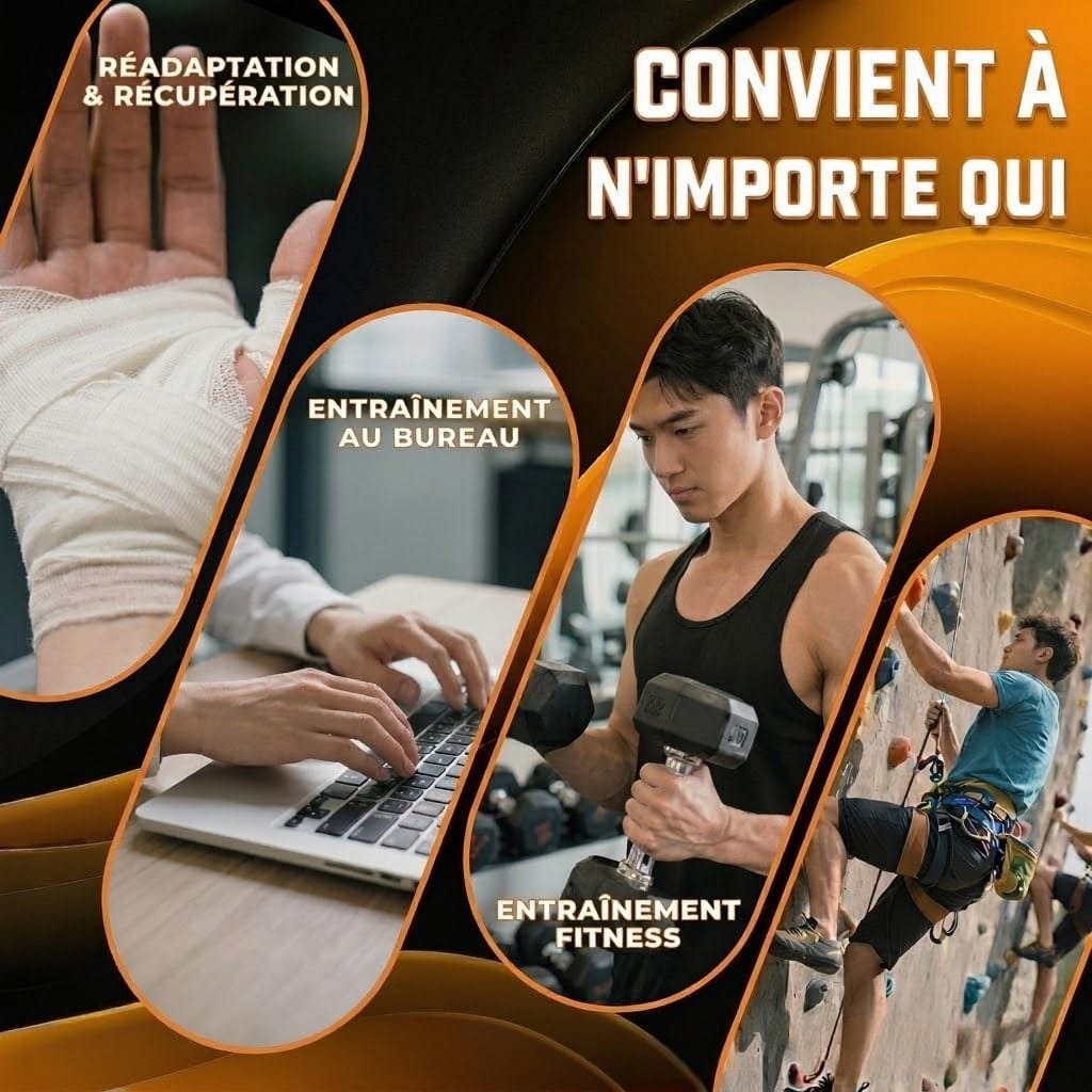 GripBall™ – Balle de Renforcement pour les Doigts et l’Avant-Bras